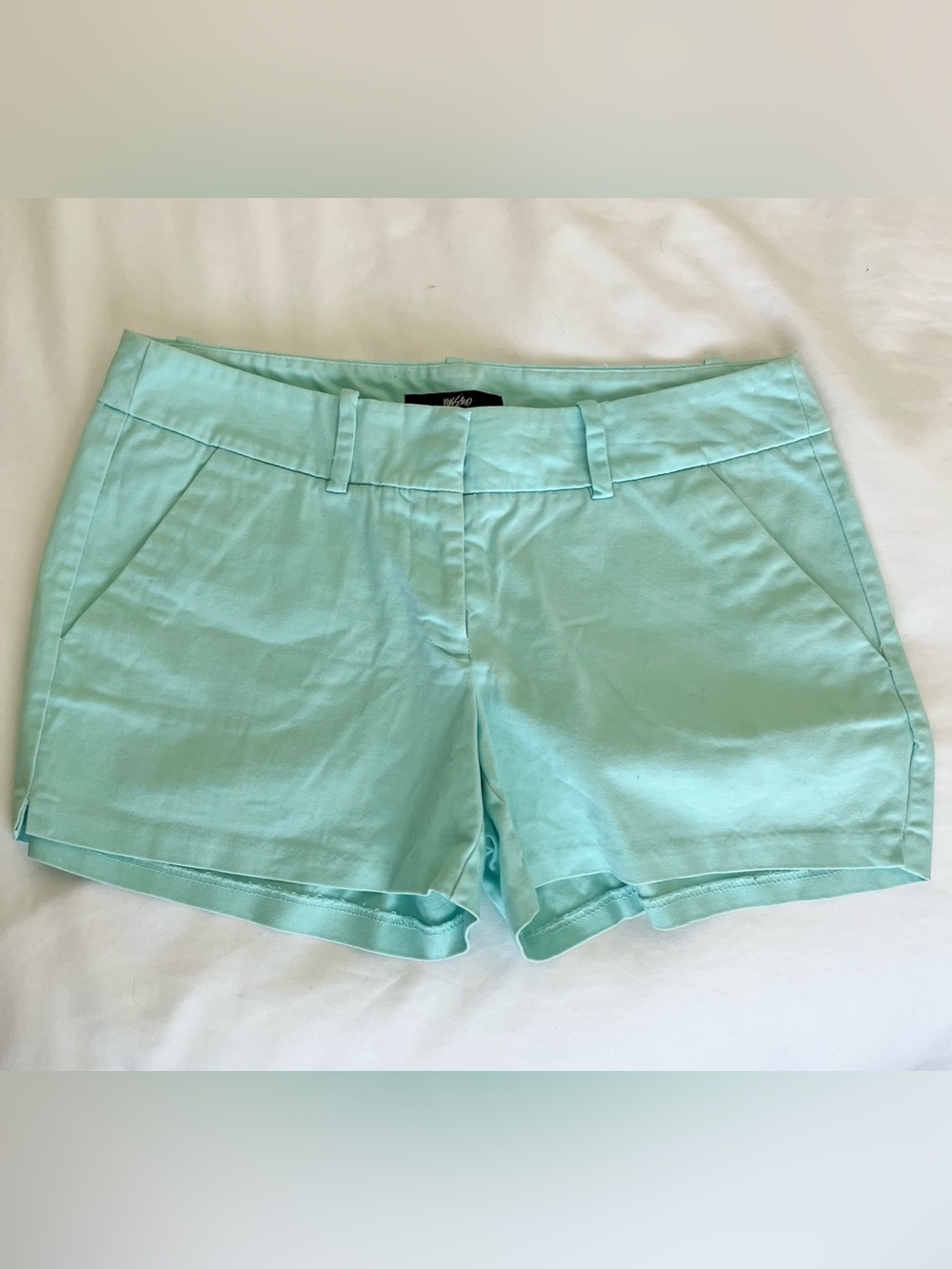 Mossimo Classic Women's Aqua Blue Tailored Shorts